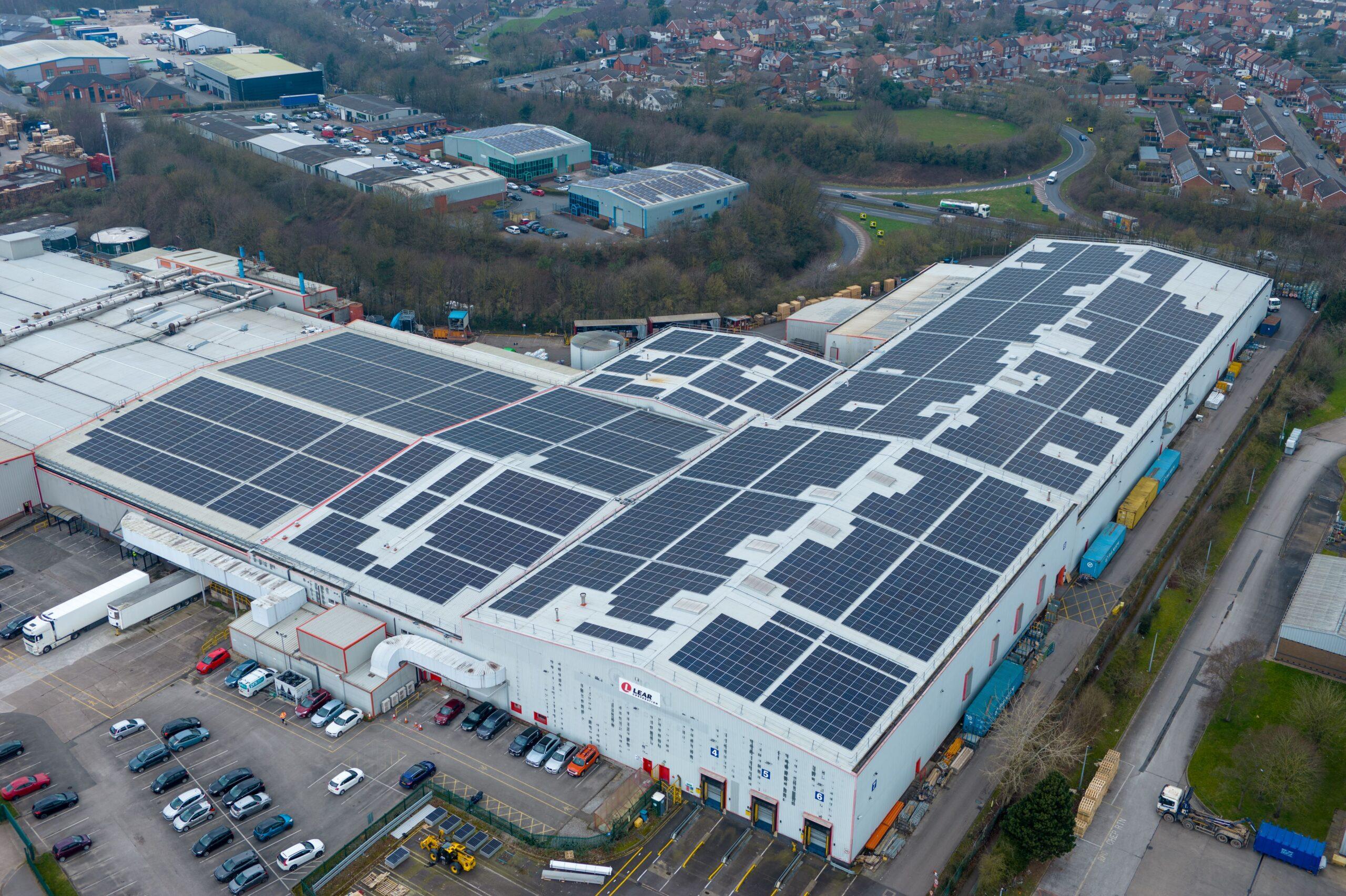 Alight 2.1 MW installation at Lear Alfreton